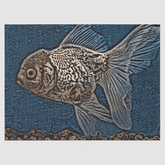 魚の芸術的切り離し 薄葉紙 (正面)