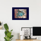 魚の芸術絵画の ポスター (ホームオフィス)