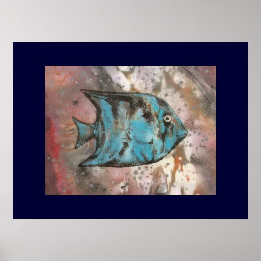 魚の芸術絵画の ポスター (正面)