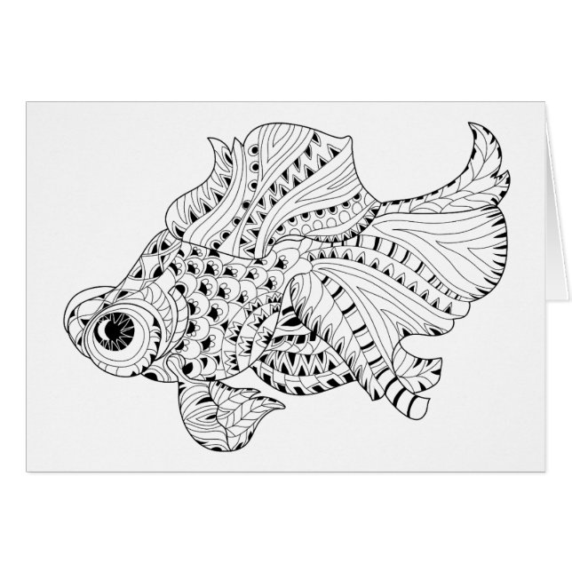 魚の落書き (正面横)