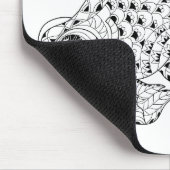 魚の落書き マウスパッド (コーナー)