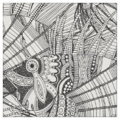 魚の蜃気楼の白黒 ファブリック (クローズアップ)
