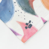 魚の表皮の水色 フリースブランケット (角)