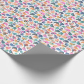 魚の表皮の水色 ラッピングペーパー (角)