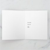 魚の話おもしろい折りグリーティングカード カード (内部)