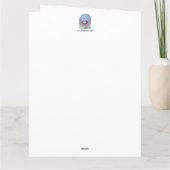 魚の話おもしろい折りグリーティングカード カード (裏面)