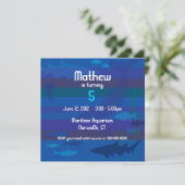 魚の誕生日の招待状 招待状 (スタンド正面)