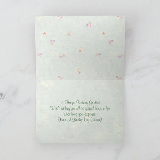 魚の誕生日カード カード (内部)