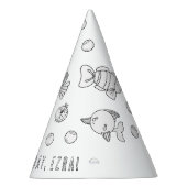 魚の誕生日パーティー – 色あなたのパーティー帽子 パーティーハット (右)