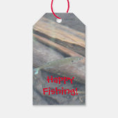 魚の誕生日贈り物ラベル ギフトタグ (正面)