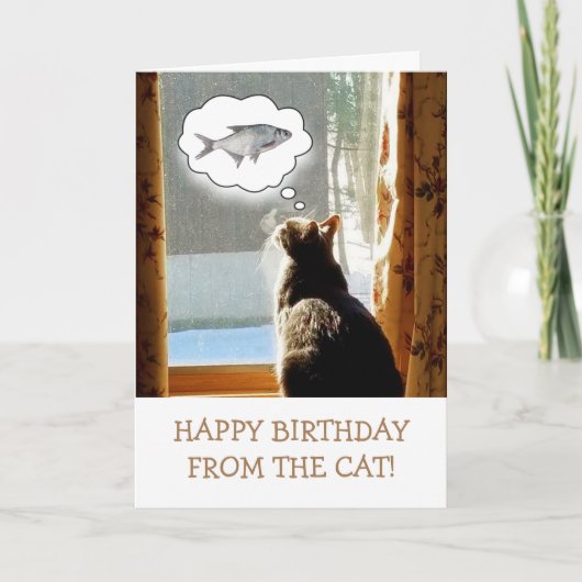 魚の誕生日 カード (正面)