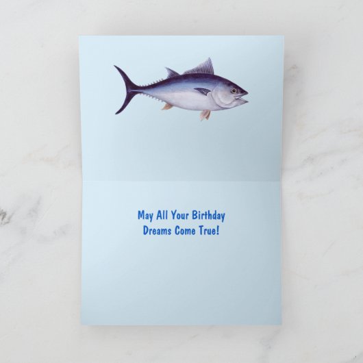 魚の誕生日 カード (内部)