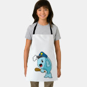 魚の警察官の警察帽 エプロン (インサイチュ)