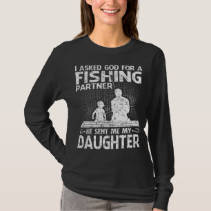 魚の贈り物パパと娘の魚釣りパートナーLi Tシャツ