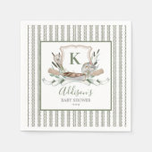 魚の赤ちゃんシャワーの招待状 スタンダードカクテルナプキン (正面)