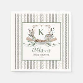 魚の赤ちゃんシャワーの招待状 スタンダードカクテルナプキン