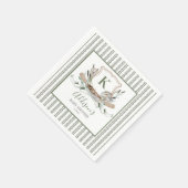 魚の赤ちゃんシャワーの招待状 スタンダードカクテルナプキン (角)