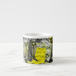 魚の走り書きの傷 エスプレッソカップ