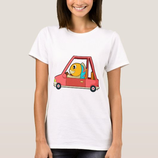 魚の車 Tシャツ (正面)