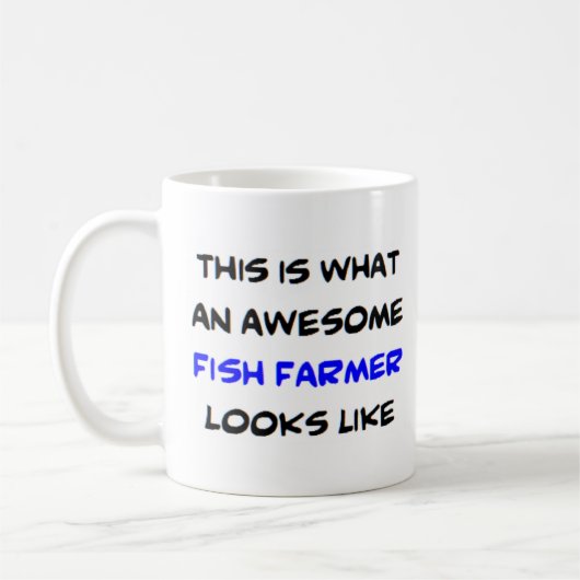 魚の農家素晴らし、 コーヒーマグカップ (左)