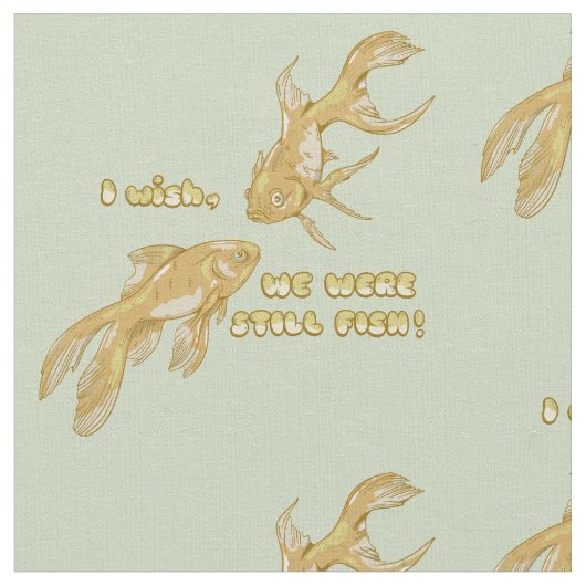 魚の進化おもしろい金魚 ファブリック (クローズアップ)