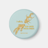 魚の進化おもしろい金魚 マグネット (正面)