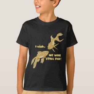 魚の進化おもしろい金魚 Tシャツ