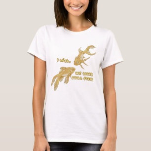 魚の進化おもしろい金魚 Tシャツ