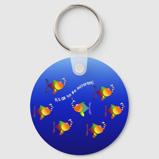 魚の違うキーチェーン キーホルダー (正面)