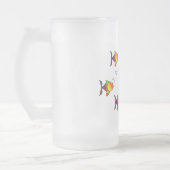 魚の違うマグ – 選択スタイルと色 フロストグラスビールジョッキ (左)