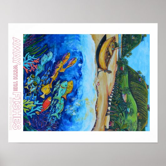 魚の遠くにポスターで ポスター (正面)