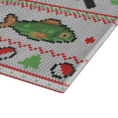 魚の醜いクリスマスセーター カッティングボード (角)