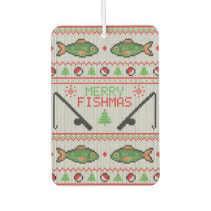 魚の醜いクリスマスセーター カーエアーフレッシュナー