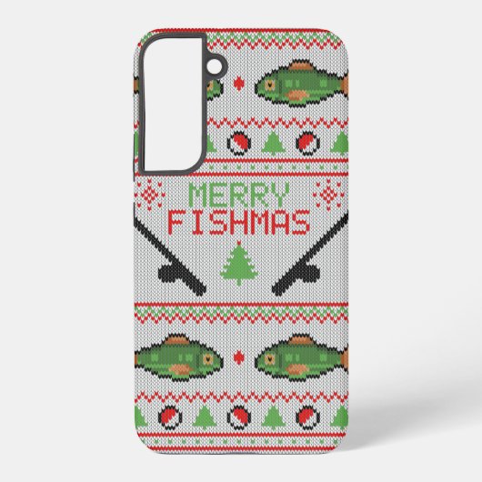 魚の醜いクリスマスセーター SAMSUNG GALAXYケース (裏面)