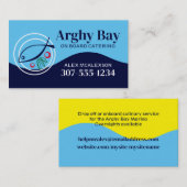 魚の野菜ディナープレートシェフケータリングブシン… 名刺 (正面/裏面)