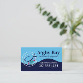 魚の野菜ディナープレートシェフケータリングブシン… 名刺 (スタンド正面)