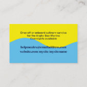 魚の野菜ディナープレートシェフケータリングブシン… 名刺 (裏面)