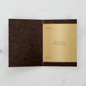 魚の金ゴールド男らしの枠 サンキューカード (内部)