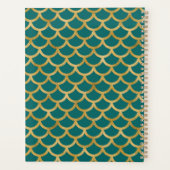 魚の金ゴールド黄金の殻の新年 プランナー手帳 (裏面)