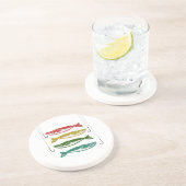 魚の針付きカラーリング コースター (側面)