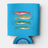 魚の針付きカラーリング 缶クーラー (正面)