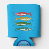 魚の針付きカラーリング 缶クーラー (裏面)