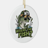 魚の釣り人の贈り物 セラミックオーナメント (右)