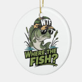 魚の釣り人の贈り物 セラミックオーナメント (左)