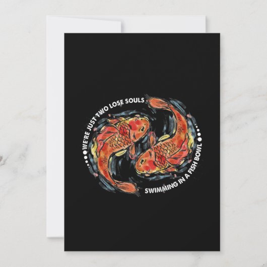 魚の鉢の中で泳いでいる魂を失う二人だ (正面)