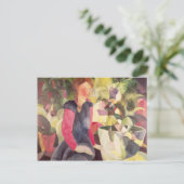 魚の鉢を持つ女の子, 20世紀 ポストカード (スタンド正面)