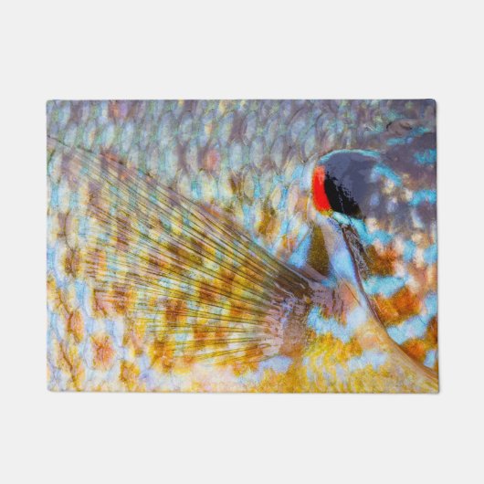 魚の閉じはかりで測込め ドアマット (正面)
