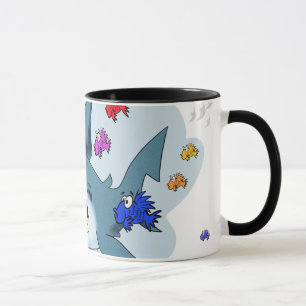魚の間のサメ マグカップ