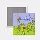 魚の間抜けステートルームドアマーカー磁石 マグネット (正面/裏面)