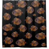 魚の革の上着 シャワーカーテン (正面)